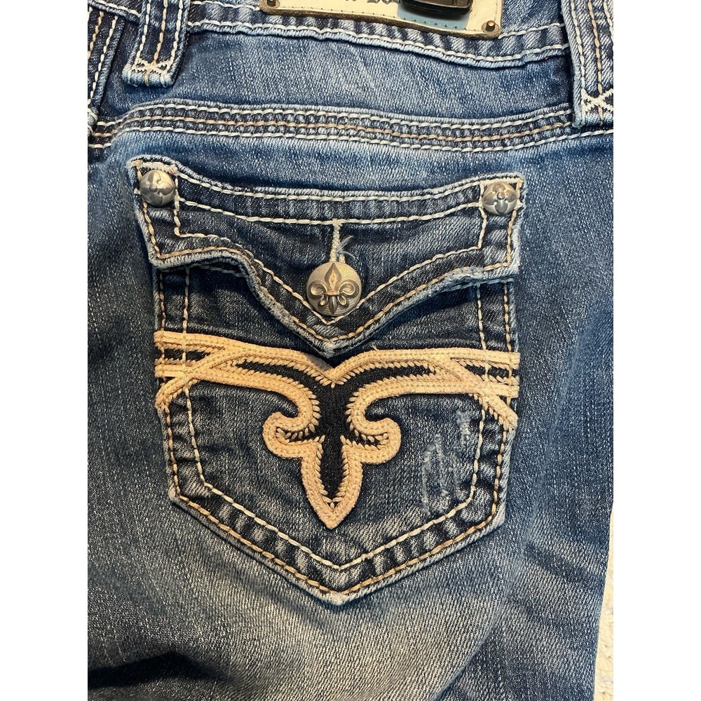 Rock Revival BUCKLE Women's Jeans 27 MANDY Easy Bootcut 30x32 Rodeo Cowgirl